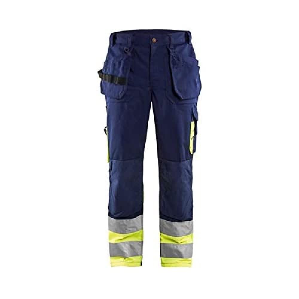 Blaklader 15291860 Hose mit hoher Sichtbarkeit, Marineblau/Gelb, grootte C44 C44 Navy Blue / Yellow,