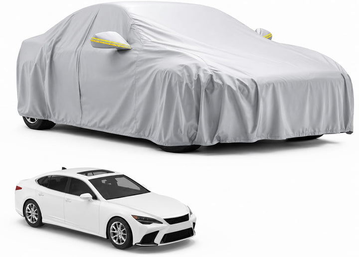 Autogadget® Premium Auto Abdeckplane - Autoabdeckung &amp; universale Autoschutzhülle - Abdeckung - Car