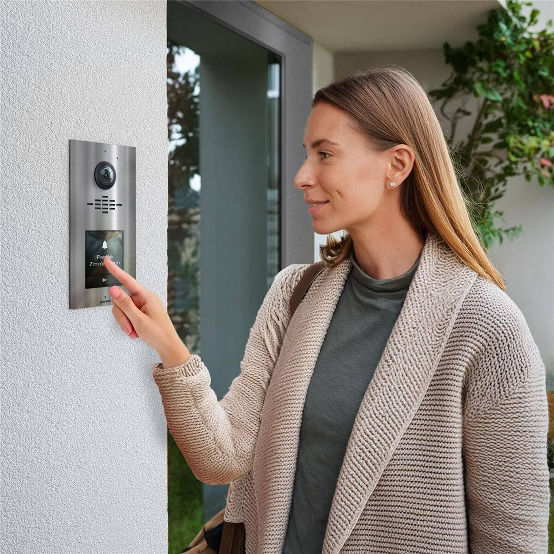 Metzler Video Sprechanlage für 1-500 Parteien Komplett Set - LAN/POE - Türsprechanlage mit IPS Touch