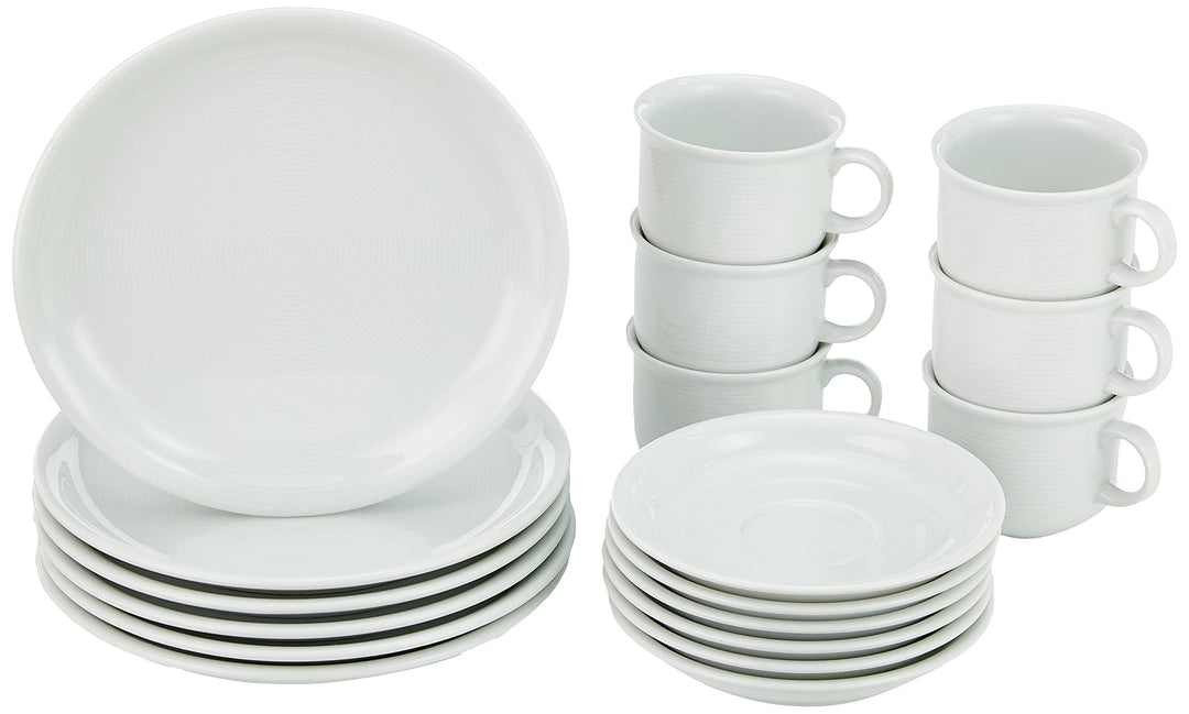 Thomas Kaffee-Set, Porzellan, Weiss, 18 Stück (1er