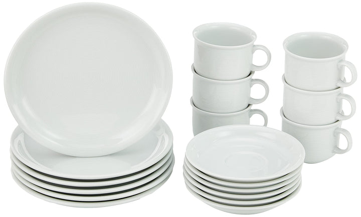 Thomas Kaffee-Set, Porzellan, Weiss, 18 Stück (1er