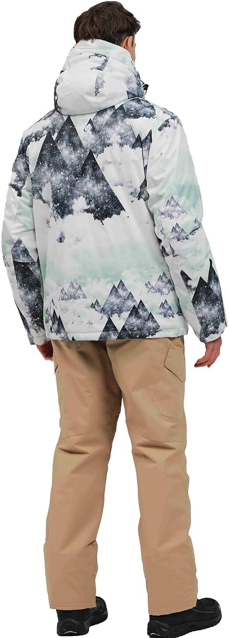 Herren Schneeanzug, Wasserdicht Winddicht Winter Warme Schnee Skifahren Sätze,für Wandern Klettern I