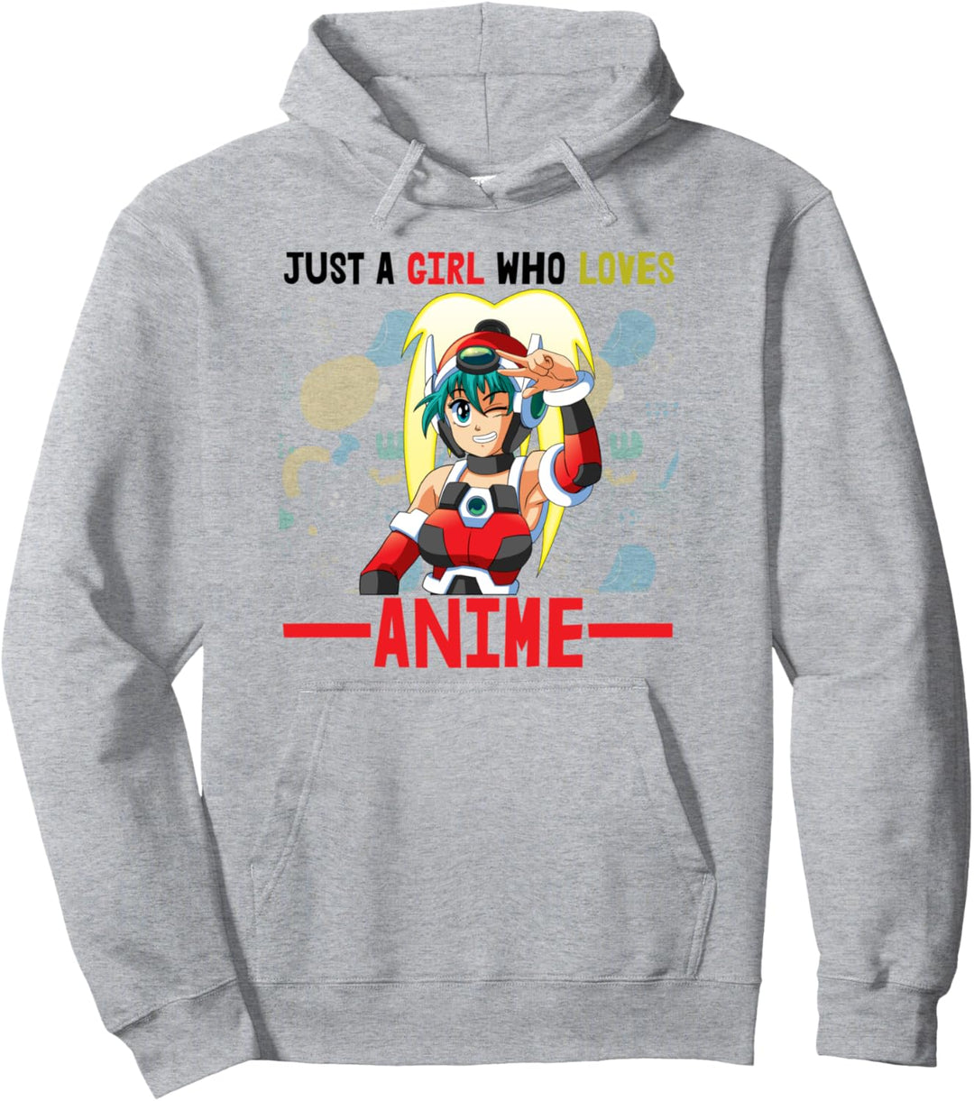 Dies ist ein Mädchen, das Anime-Animations-Gesichtsliebe liebt Pullover Hoodie