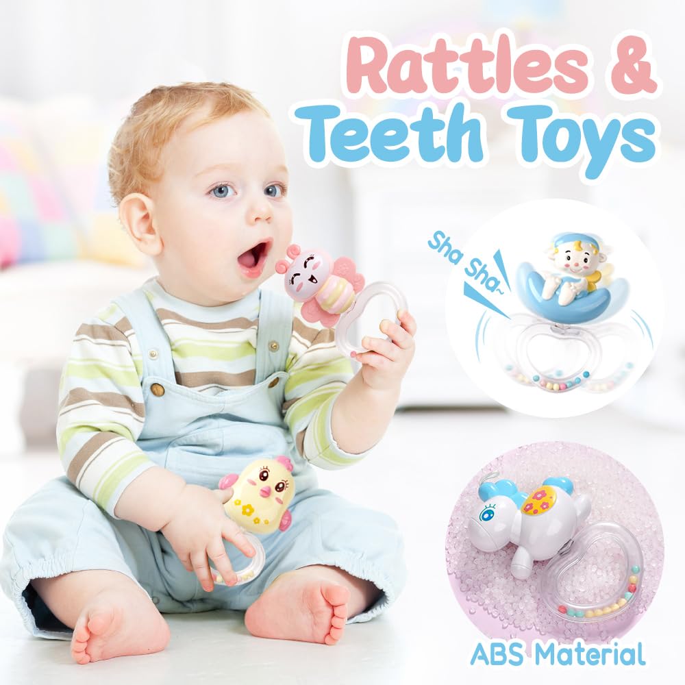 Mini Tudou Baby Mobile, Babybett mit Musik und Licht, Timing-Funktion, Projektor, Fernsteuerung, Bab