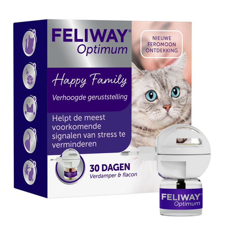 Feliway Optimum - Anti-Stress voor Kat - Verdamper + Refill 48 ml