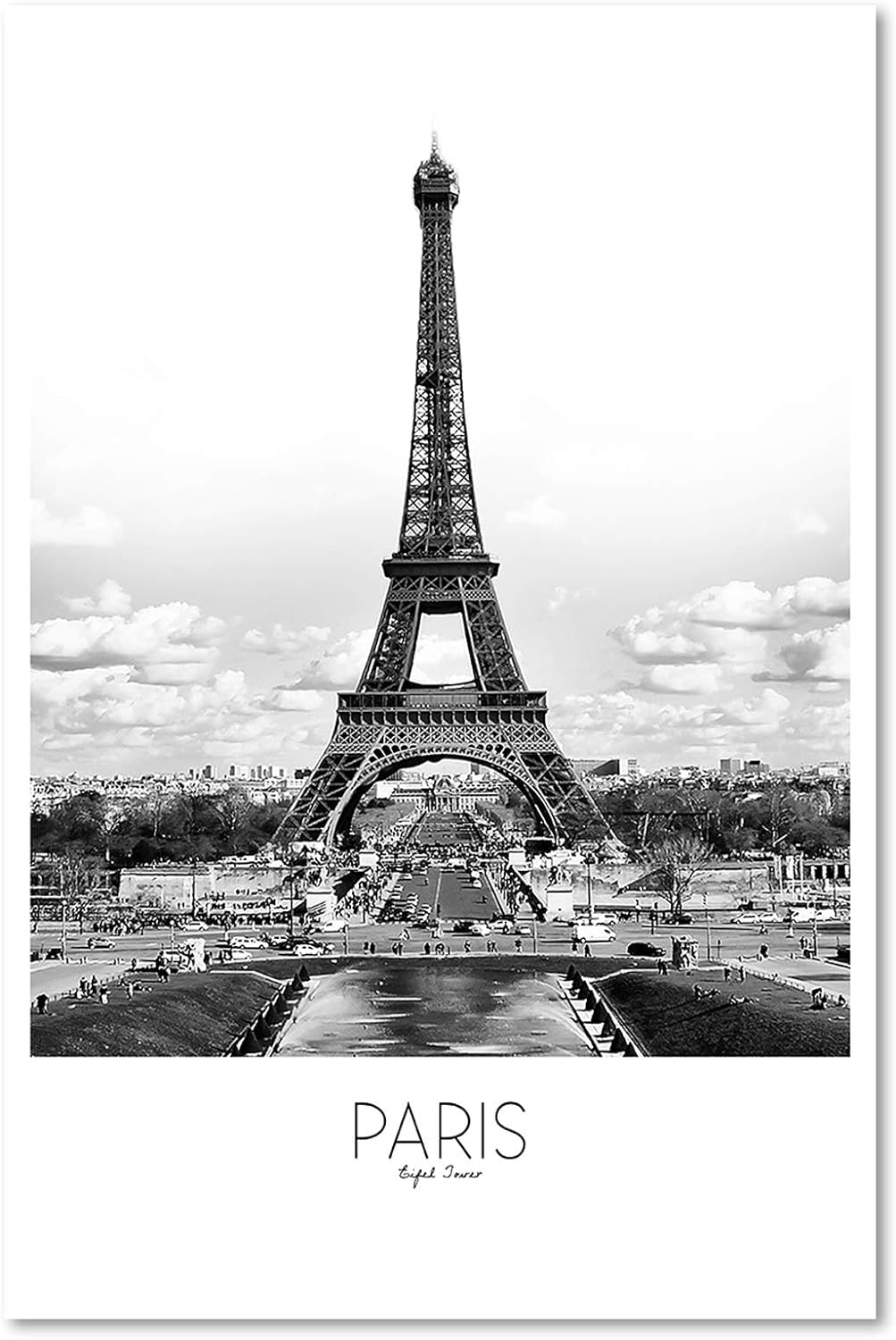 Feeby Bilder Paris Eiffelturm XXL 60x90 1 Teilig Wohnzimmer Schlafzimmer Flur Büro Modern Leinwandbi