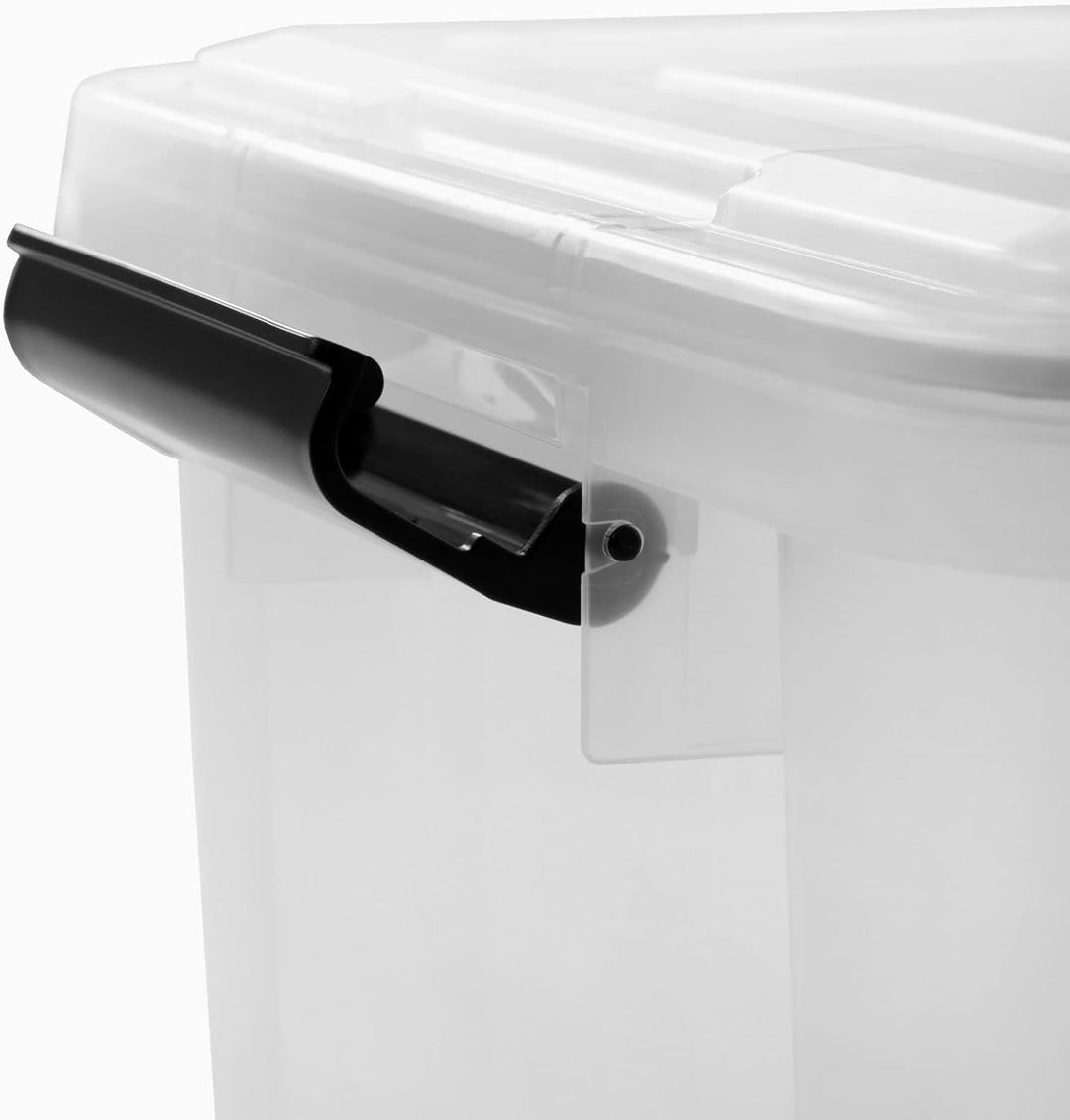 Iris Ohyama, 3er-Set luftdichte Aufbewahrungsboxen, 20 L, mit Clips, stapelbar, Garage, Keller, Dach