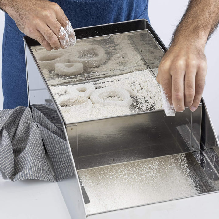 Lacor 50438 Mehlbehälter klein 18 x 37 x 26,5 cm, rostfrei