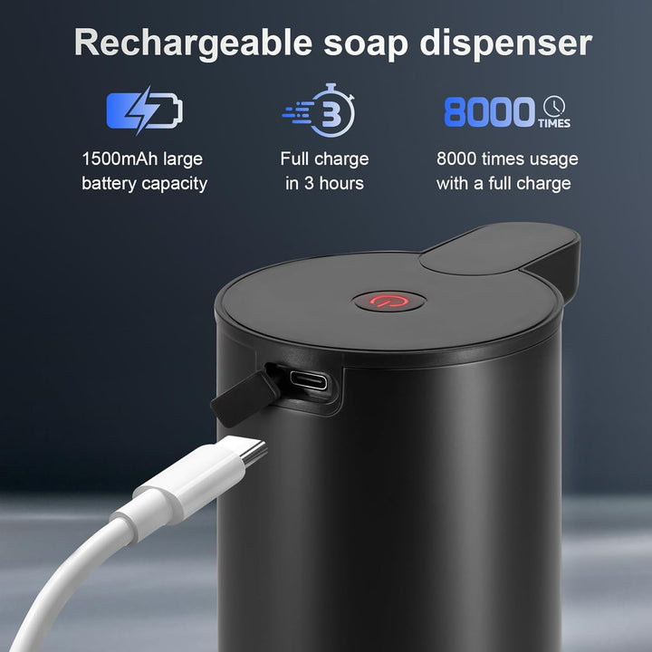 Seifenspender Automatischer Edelstahl Schaumseifenspender Elektrischer - LAOPAO Soap Dispenser Set I