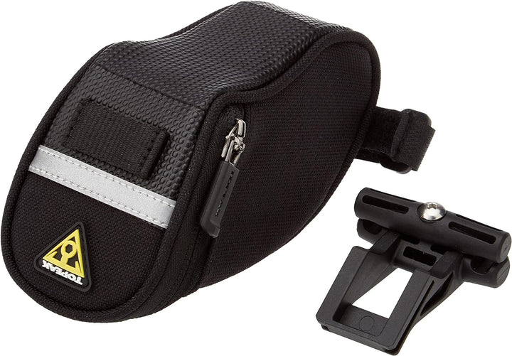 TOPEAK Satteltasche mit Fixer F25 Aero Wedge Pack 19 x 9.5 x 10 cm, 1 Liter Schwarz, 19 x 9.5 x 10 c