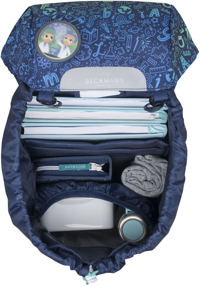 Beckmann, Schulrucksack-Set Classic, 6-teilig, Grundschule, ergonomisch, inkl. Regenüberzug, 22L Sci