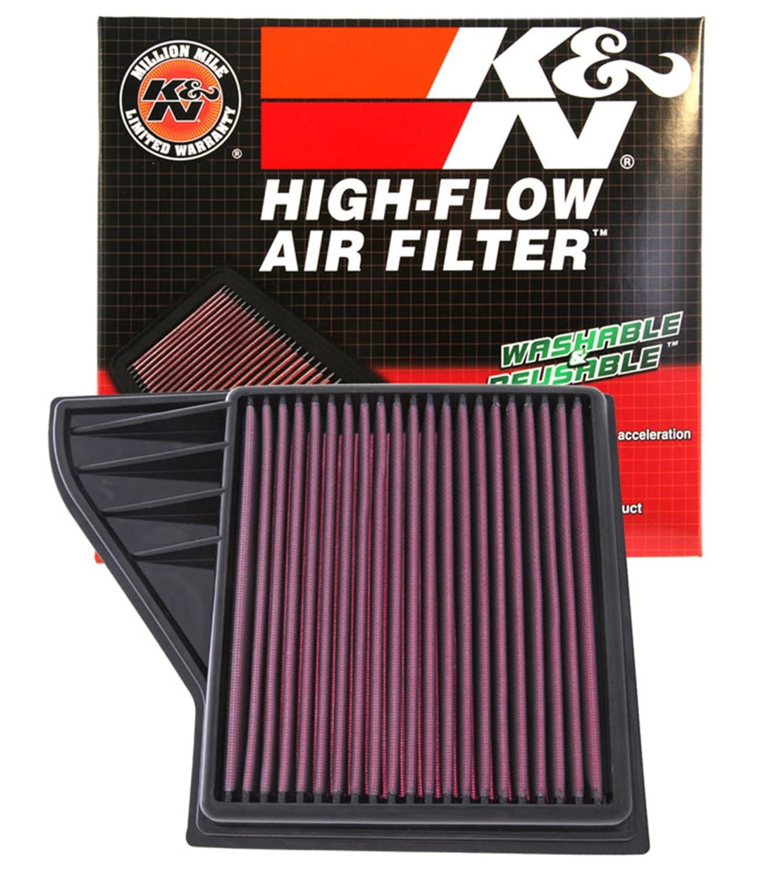 K&N 33-2431 Motorluftfilter: Hochleistung, Prämie, Abwaschbar, Ersatzfilter,Erhöhte Leistung, 2010-2