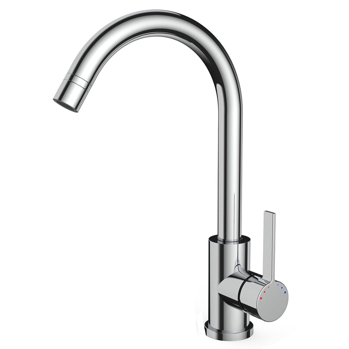 Niederdruck Armatur Küche mit 2 Strahlarten, 360 ° Drehbare Wasserhahn Küche, Leicht zu zerlegen und