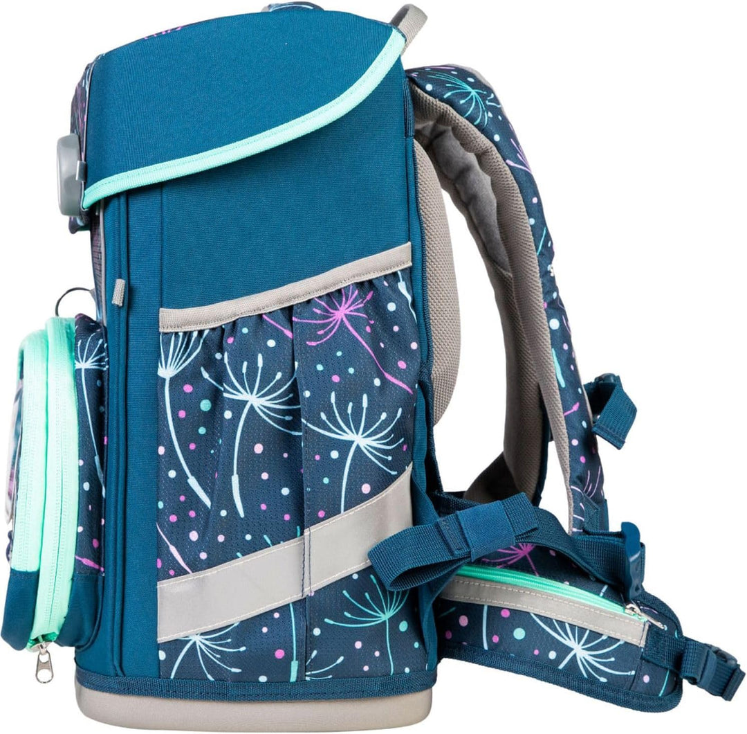 SCHOOL-MOOD Champion Pro Lina Kätzchen Schulranzenset 7-teilig 21,5L Stauraum, ergonomisches Easy Fi