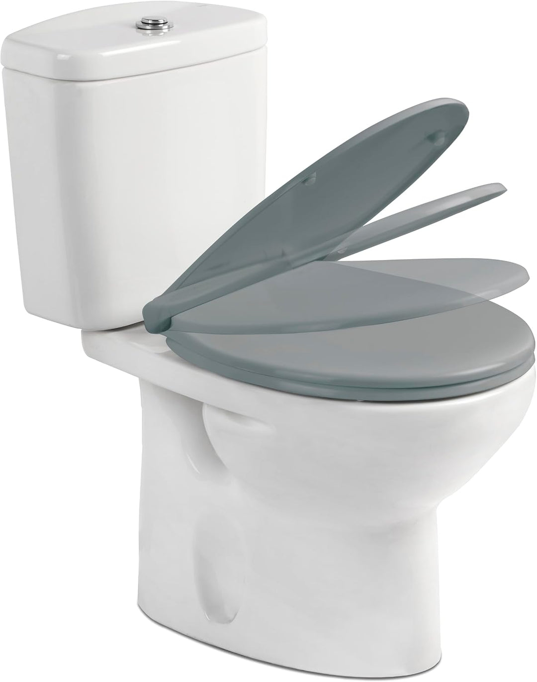 TATAY WC-Sitz Golf Antibakterielle Oberfläche ovale Toiletten | WC-Sitz Badezimmer | 37x44,5 cm | An