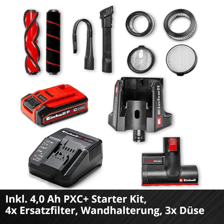 Einhell Akku-Stielstaubsauger TE-SV 18/270 Li BL Kit Power X-Change (18 V, Brushless, 270 mbar, beut