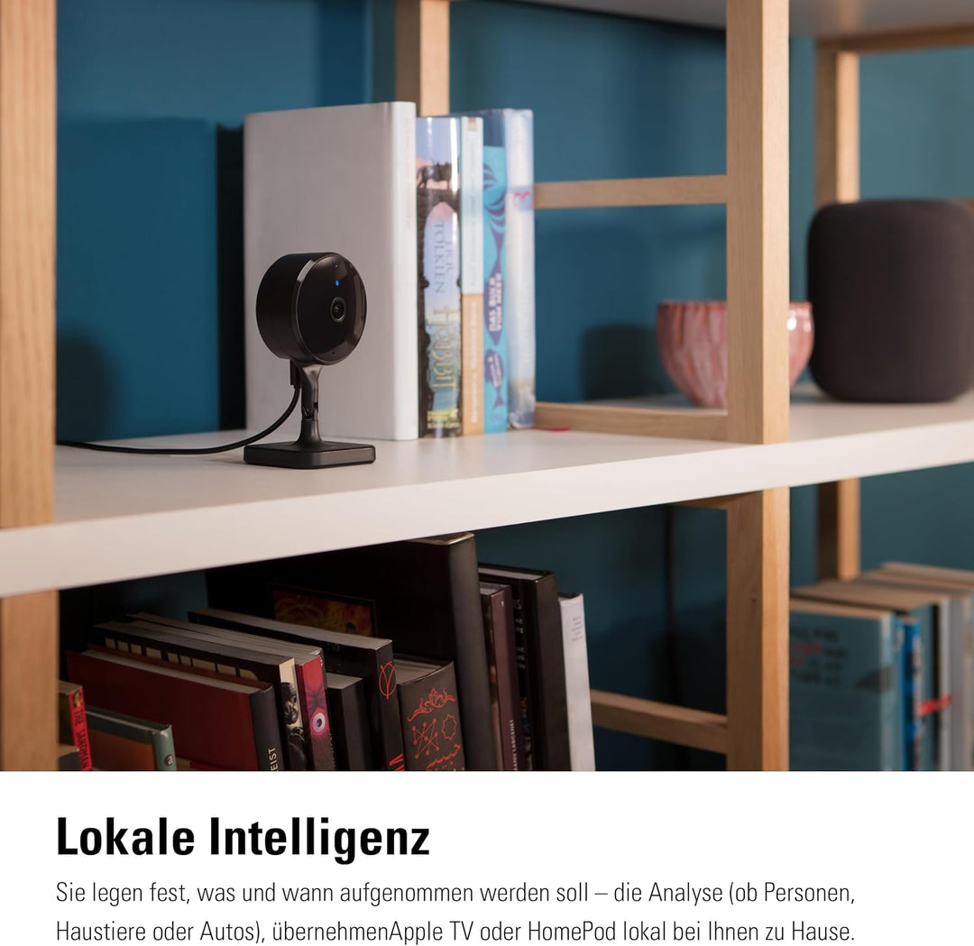 Eve Cam - Smarte Innenkamera, 1080p-Auflösung, WLAN, 100 Prozent Privatsphäre, HomeKit Secure Video,