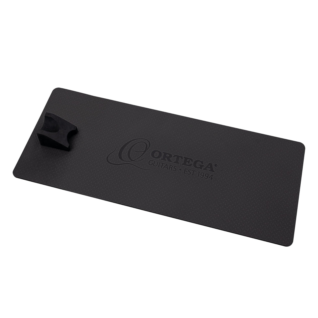 Ortega Guitars Instrument Work Mat - Matte zum Unterlegen - Rutschfest - Mit Halsstütze für Instrume