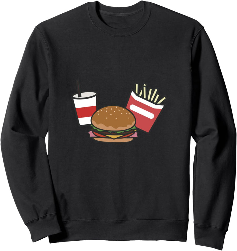 Burger Mahlzeit Sweatshirt