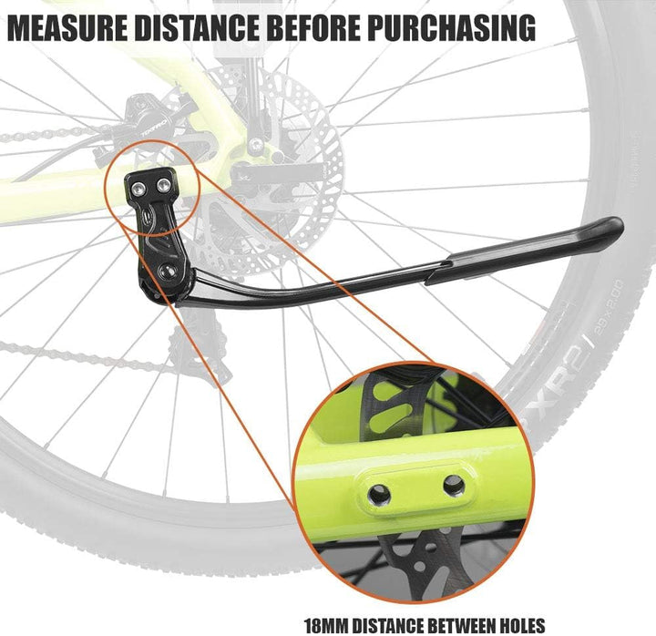 BV Bike Kickstand - Easy to Install, Mountain Bike Kick Stand for 24-29' Bicycles - Adjustable Lengt