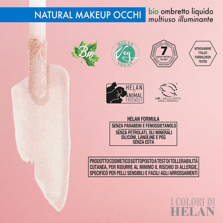 Helan I Colori di Helan – Mehrzweck-Lidschatten mit leuchtendem Effekt, ideal als flüssiges Rouge, G