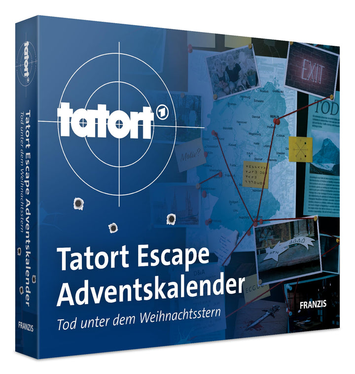 FRANZIS 67197 - Tatort Adventskalender, Tod unter dem Weihnachtsstern, Escape Room Adventskalender m