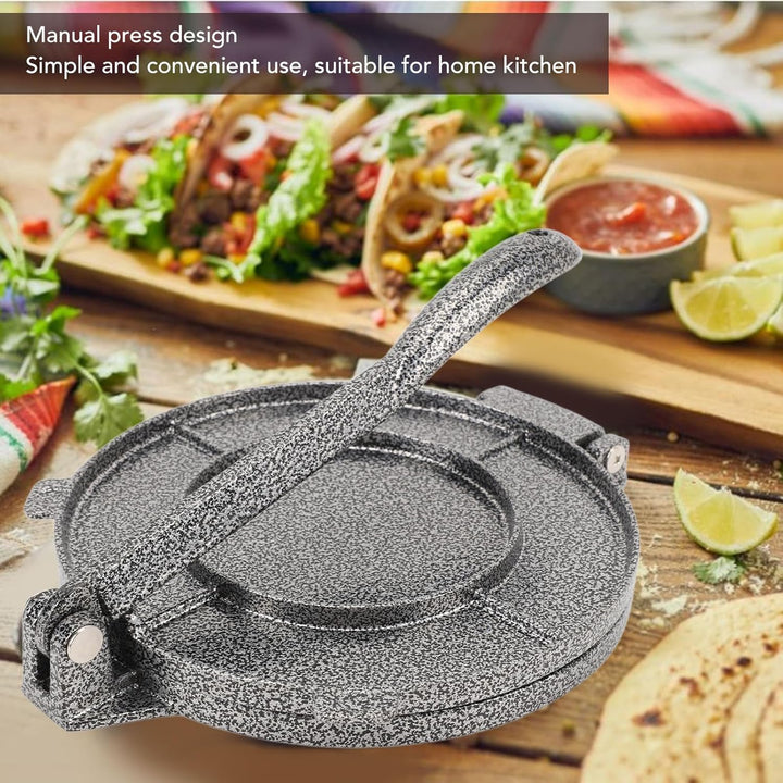 Tortilla- und Roti-Maker, Tortilla-Presse, Mehlteig, Tortilla-Taco-Presse, Roti-Maker aus Aluminiuml
