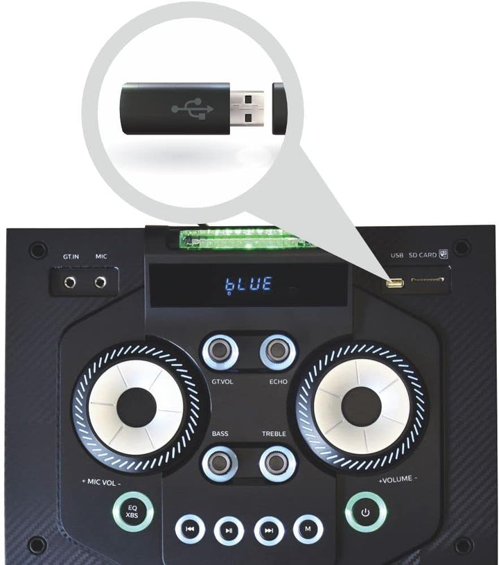 Karaoke Bluetooth Lautsprecher Stereo Modular Manta CUBE SPK5520