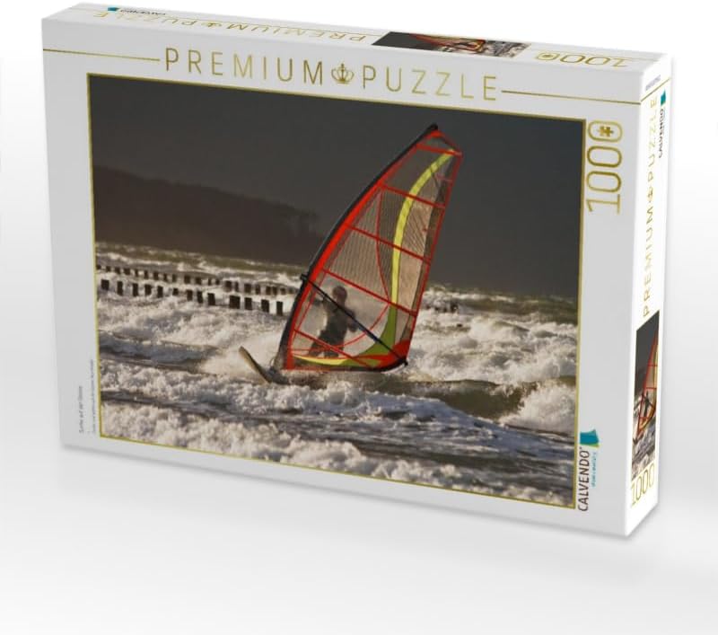 CALVENDO Puzzle Surfer auf der Ostsee 1000 Teile Lege-Grösse 64 x 48 cm Foto-Puzzle Bild von Rico Kö