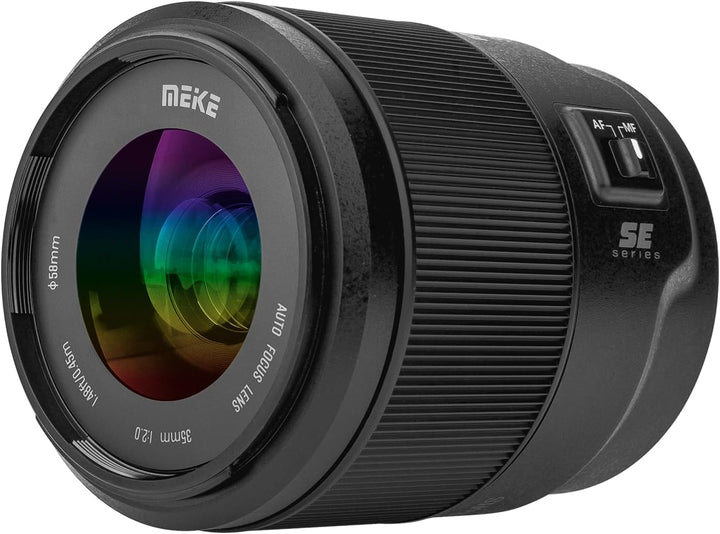 Meike 35mm F2.0 Auto Focus Vollformat STM Objektiv Kompatibel mit Panasonic Lumix Sigma L Kameras S1