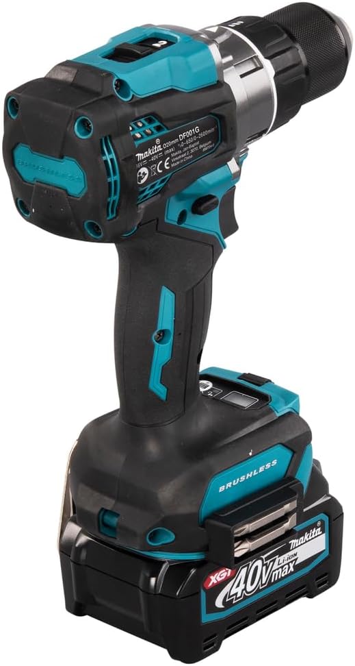 Makita DF001GD201 Akku-Bohrschrauber 40V max. / 2,5 Ah, 2 Akkus + Ladegerät im MAKPAC mit 2 Akkus +