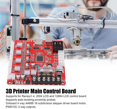 3D-Drucker-Motherboard-Modul Anet A8 3D-Drucker Motherboard A4988 Motor Motherboard 12V-24V