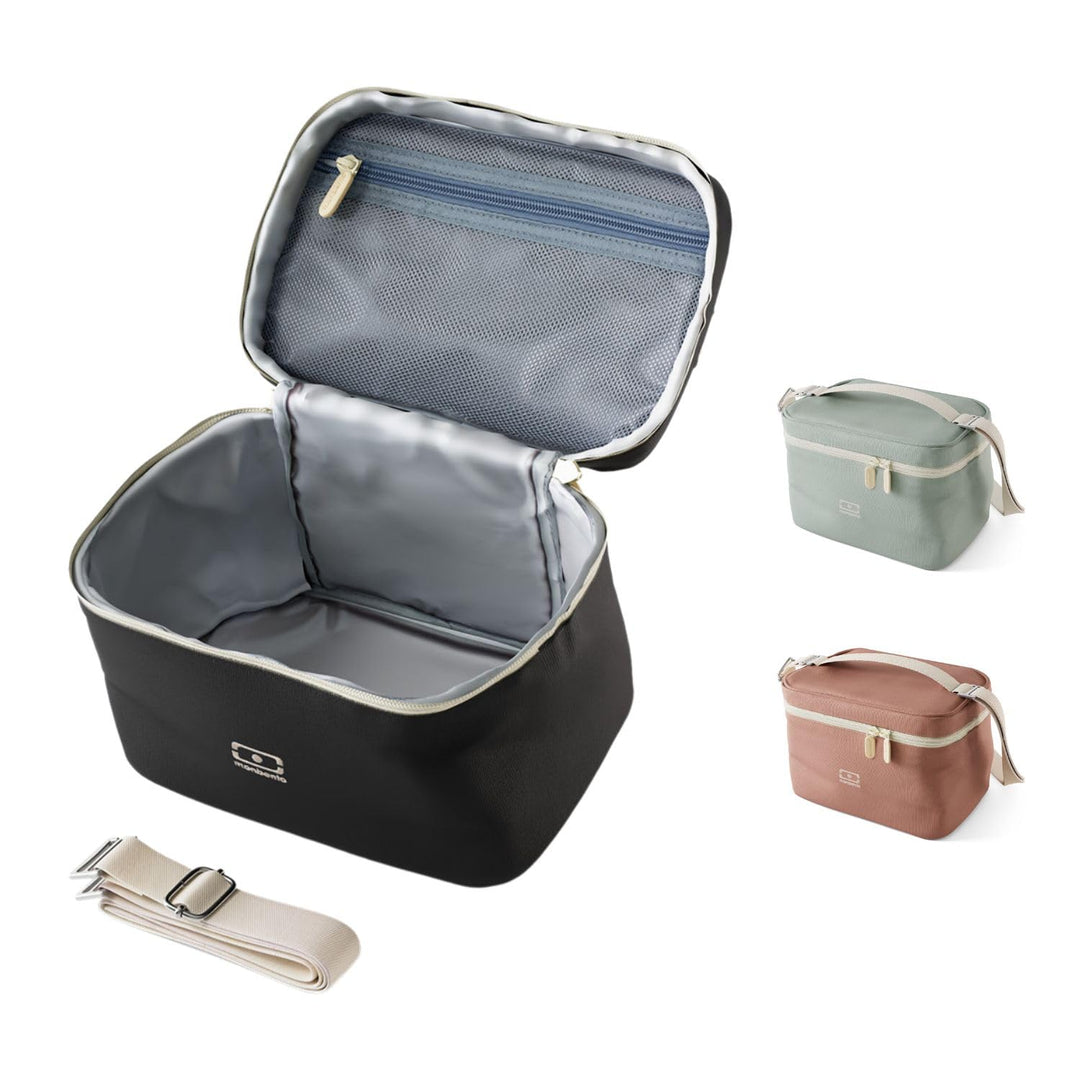 MONBENTO - Kleine Kühltasche für Unterwegs Arctic schwarz Onyx - Lunch Tasche für Lunchbox, Trinkfla