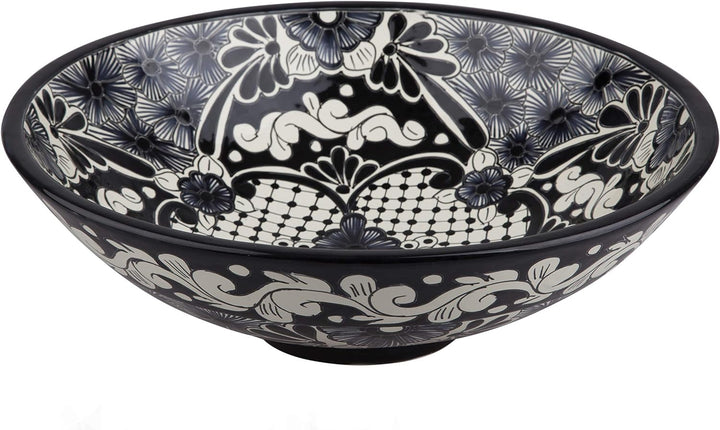 Serena - Talavera Aufsatzwaschtisch - Cerames | Aufsatzwaschbecken 44 x 13,5 cm | Mexiko Waschschale