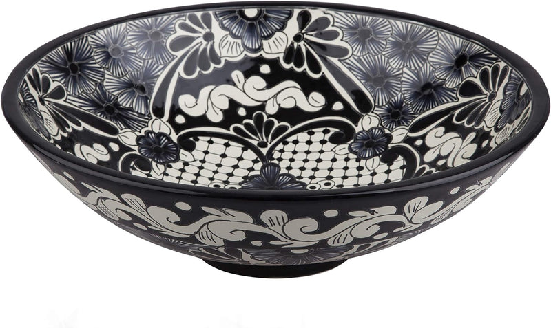 Serena - Talavera Aufsatzwaschtisch - Cerames | Aufsatzwaschbecken 44 x 13,5 cm | Mexiko Waschschale