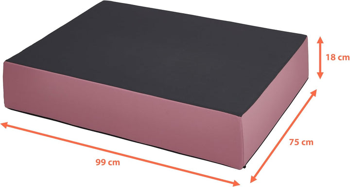 Jump Hüpfpolster 99 x 75 x 18 cm - blau oder rosa - Hüpfmatratze für Kinder ab 3 Jahre bis 40 kg - S