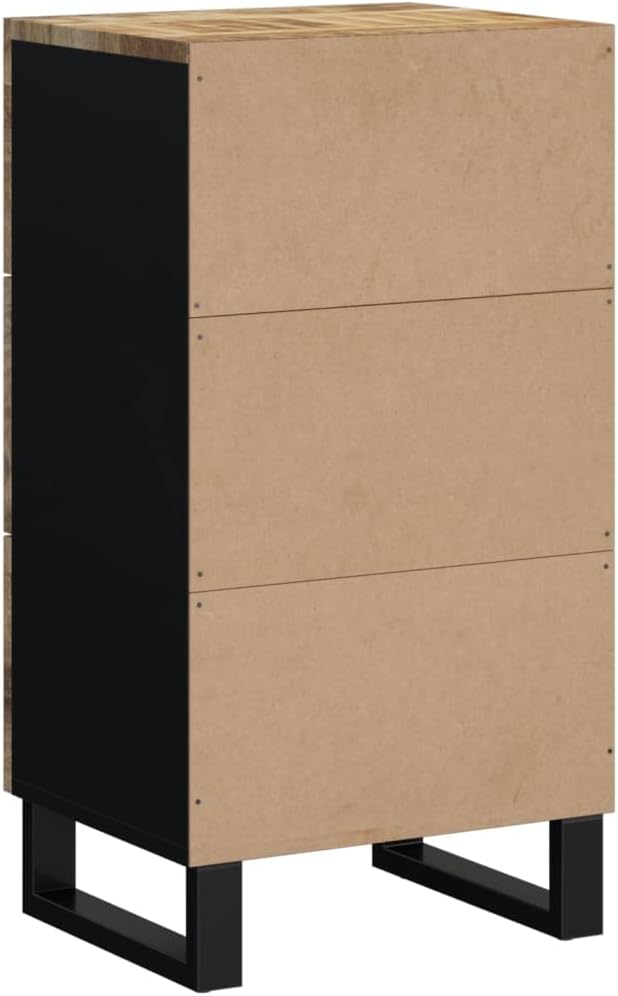 vidaXL Sideboard, Highboard mit 3 Schubladen, Kommode Beistellschrank mit Eisenbeinen, Wohnzimmersch