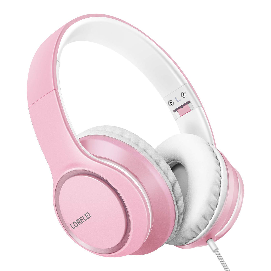 LORELEI X8 Over-Ear-Kopfhörer mit Mikrofon mit 1,45 m verwicklungsfreier Nylonschnur und 3,5-mm-Stec