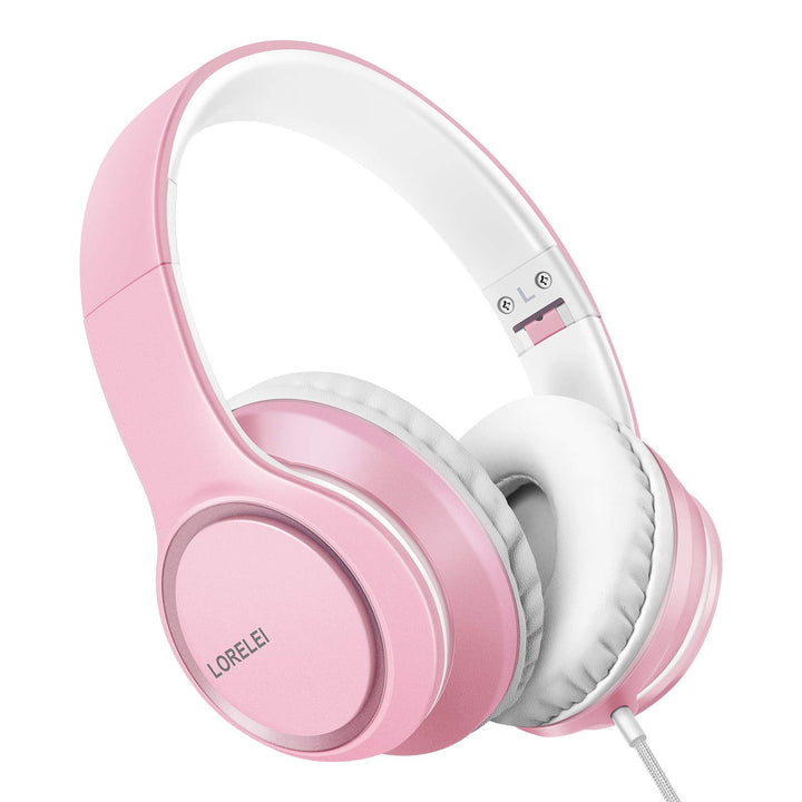 LORELEI X8 Over-Ear-Kopfhörer mit Mikrofon mit 1,45 m verwicklungsfreier Nylonschnur und 3,5-mm-Stec
