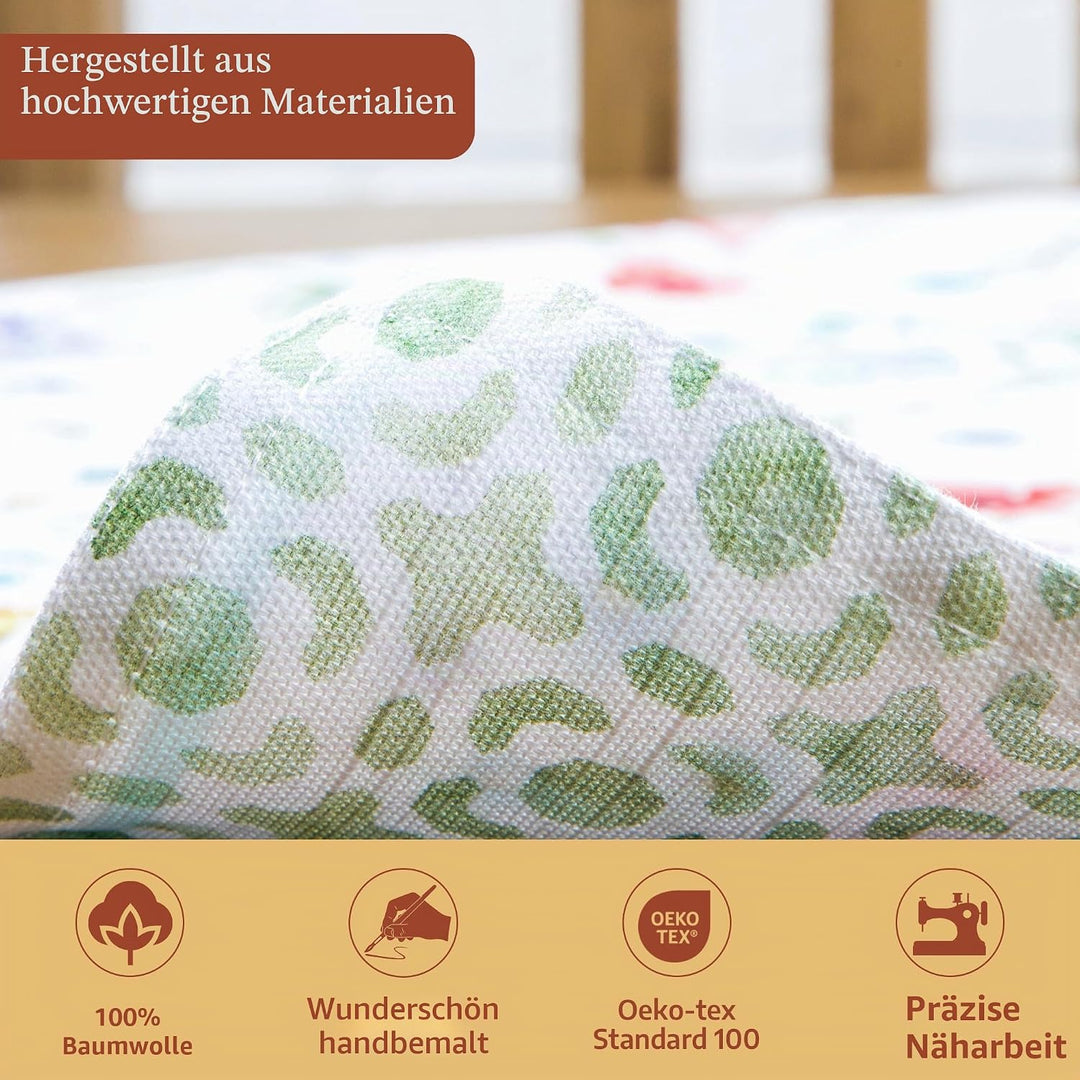 Maison d'Hermine Stoff-Tischsets, 100% Baumwolle, 4er-Set, 33 cm x 48 cm, dekorative, waschbare Tisc