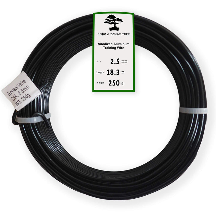 Grow A Bonsai Tree Eloxiertes Aluminium 2,5mm Bonsai Draht 250g grosse Rolle (60 Feet) - (2,5mm, Sch