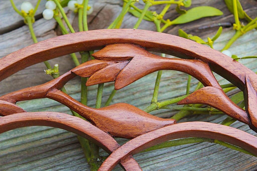 Windalf Celtic Handmade Irisches Wandbild Holzbild Avalon 39 cm Gralssuche Kelten Geschnitztes Holz-