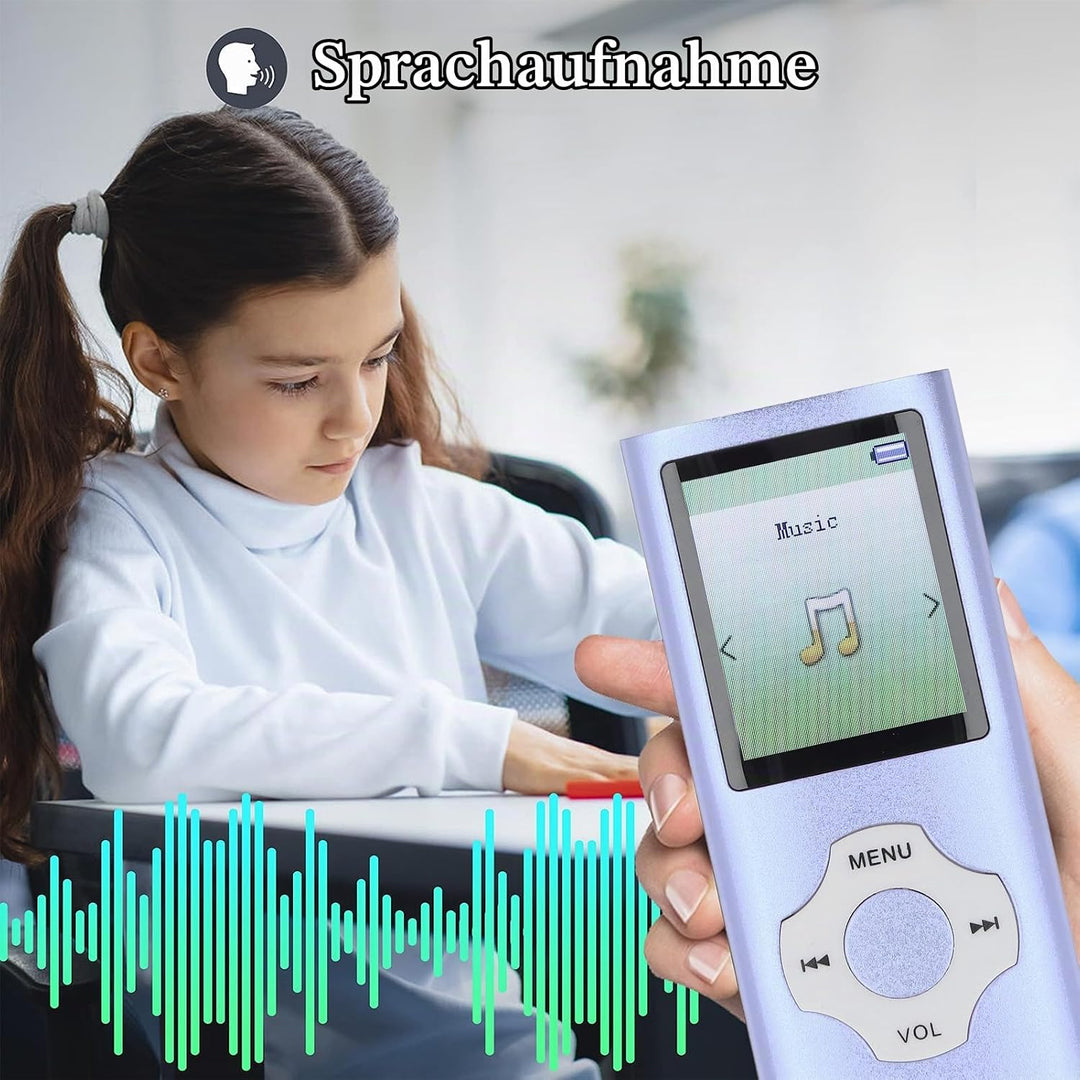 Bewinner 128 GB MP3 -MP4 -Player mit Bluetooth und WiFi, Tragbarer Verlustfreier Sound MP3, HiFi Sou