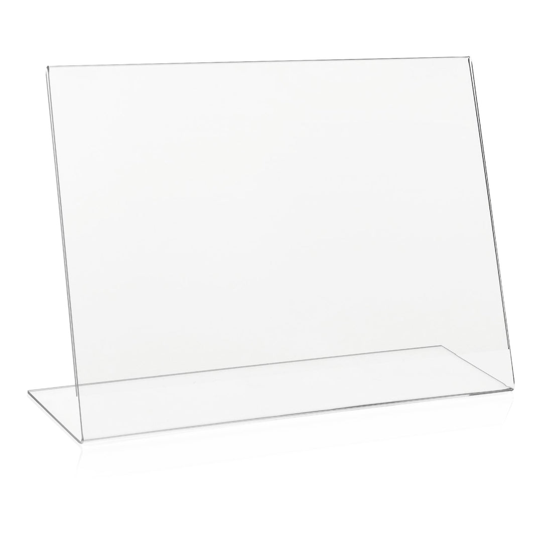 10x VITAdisplays® L-Aufsteller DIN A4 Querformat/Tischaufsteller/L-Ständer/Plakataufsteller/Werbeauf