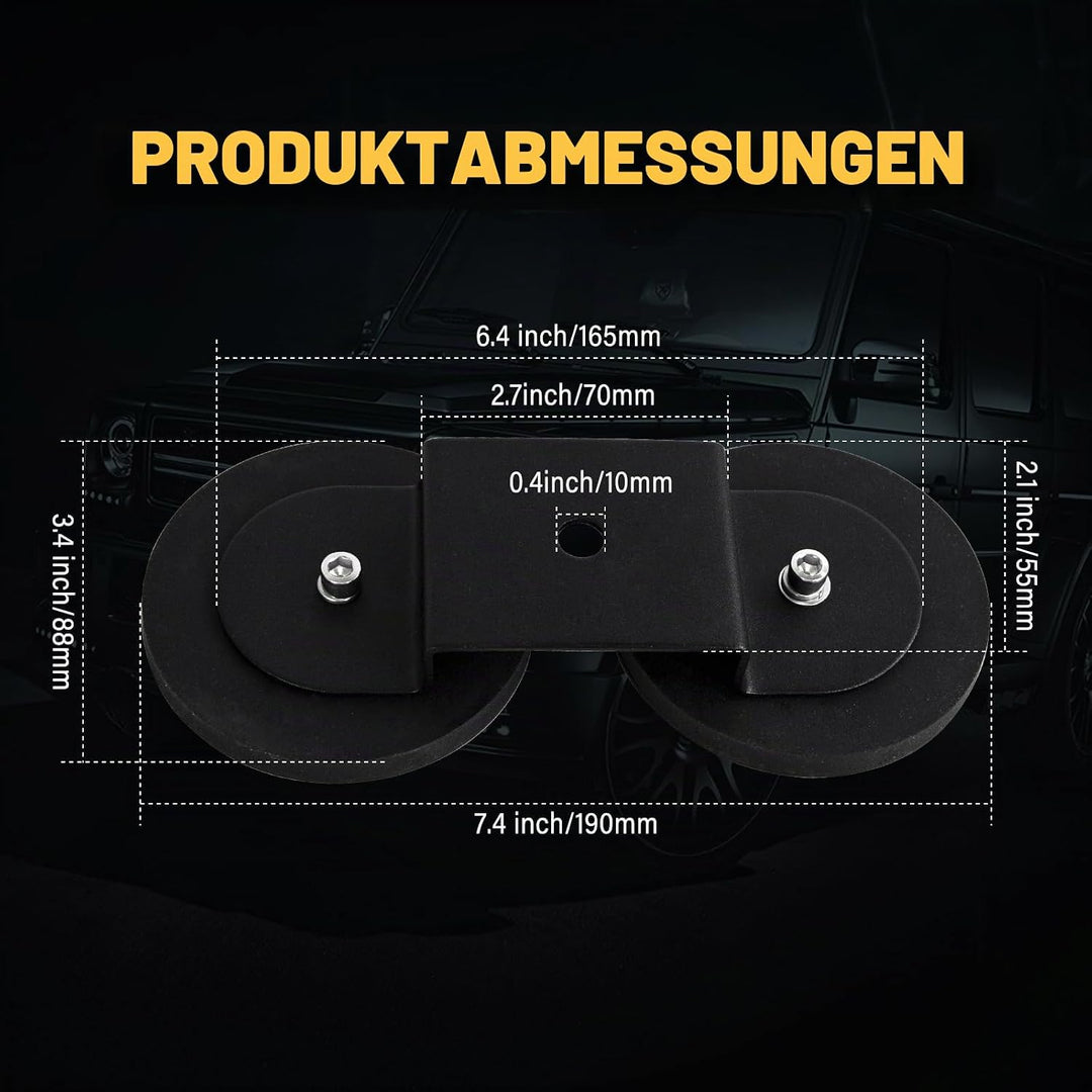 RIGIDON 2 Pcs led arbeitsscheinwerfer led lichtleiste halterung, Universal Magnetische Pkw-Dachhalte