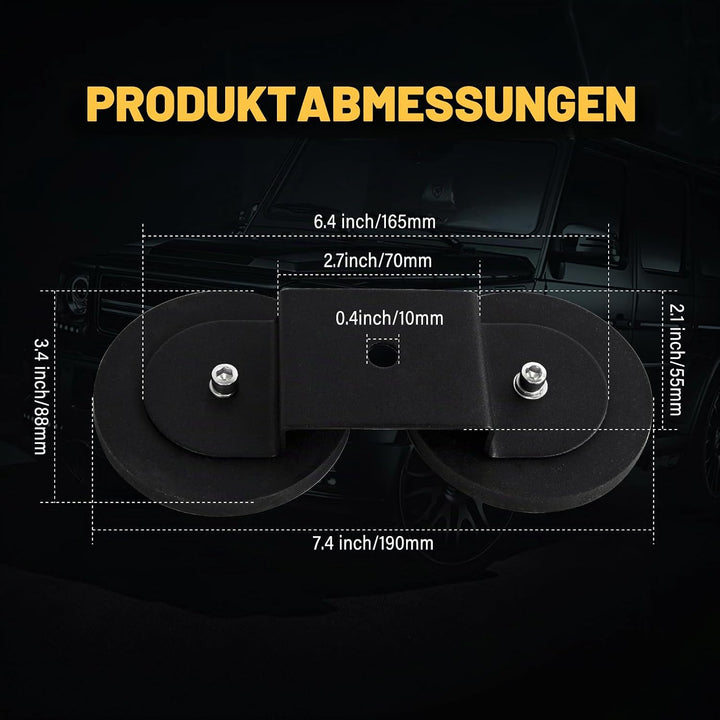 RIGIDON 2 Pcs led arbeitsscheinwerfer led lichtleiste halterung, Universal Magnetische Pkw-Dachhalte
