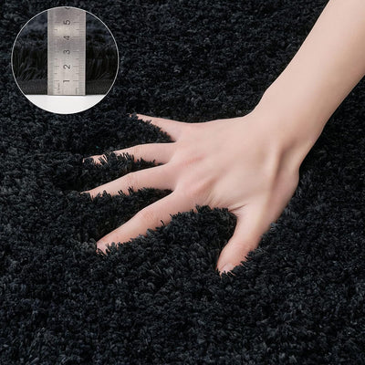 MIULEE Badematte Weiche Badteppich rutschfest Badvorleger Fussmatte Badzimmermatte Bettvorleger Flau