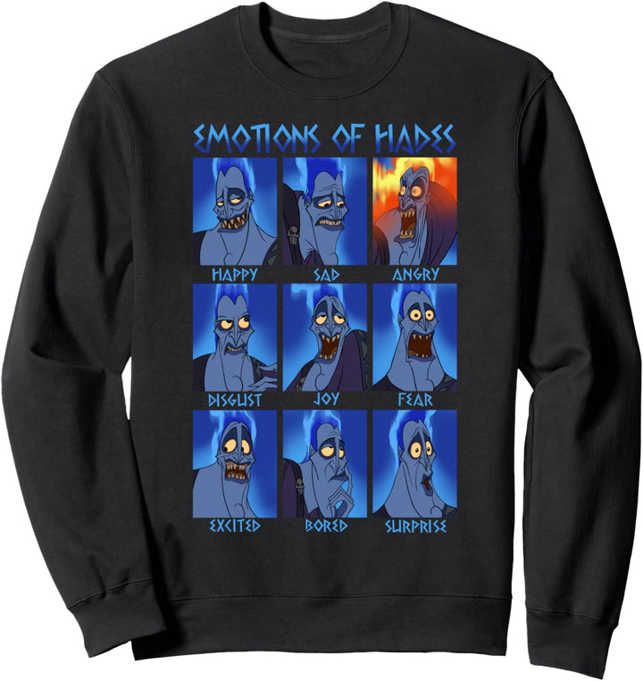 Disney Villains Emotions Of Hades Panels Sweatshirt