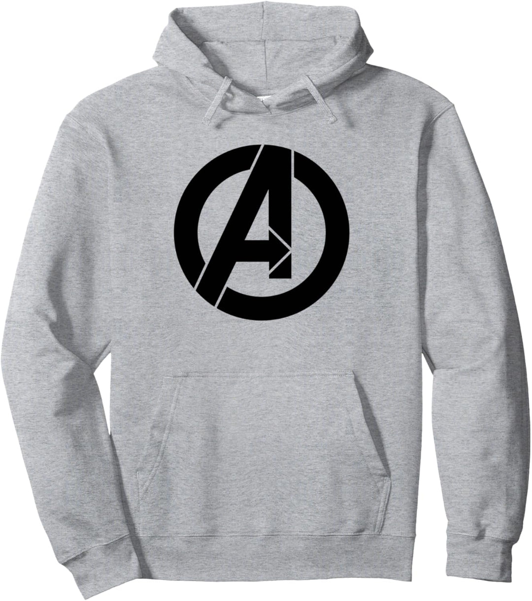 Marvel Avengers Black A Logo Pullover Hoodie