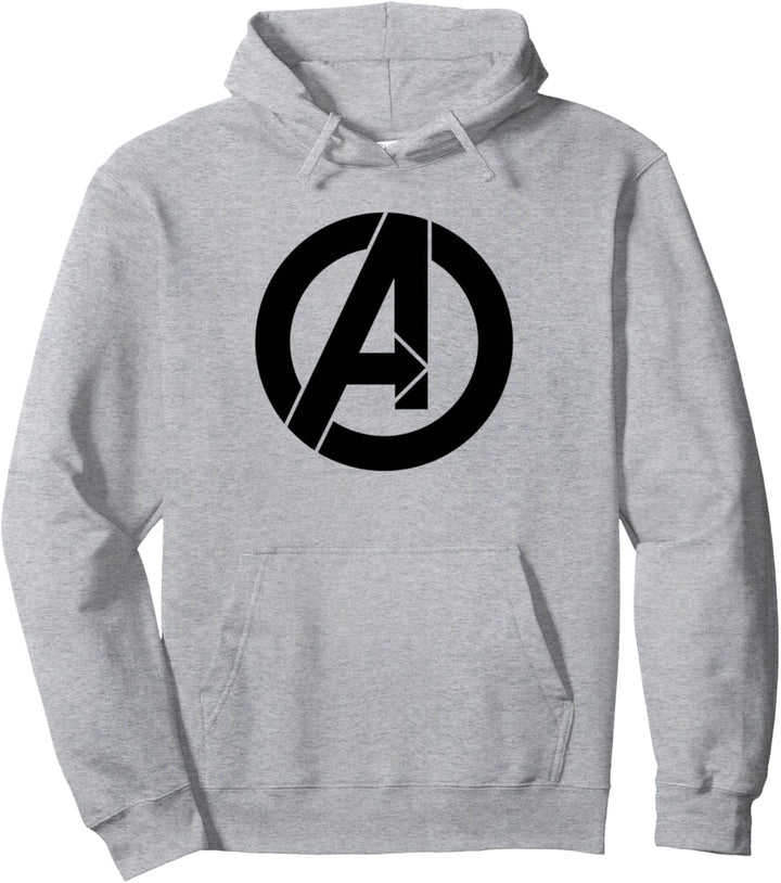 Marvel Avengers Black A Logo Pullover Hoodie